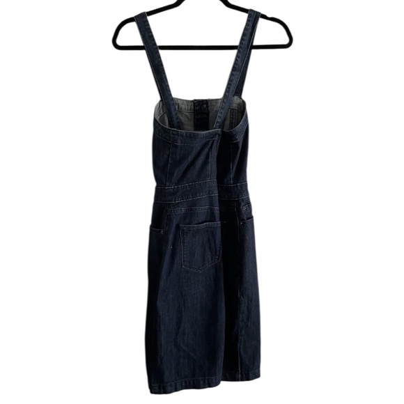 NWOT A New Day Jean Denim Sleeveless Cotton Apron Dress w Criss Cross Back - Picture 8 of 16